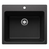 Blanco - Liven SILGRANIT 25'' Single Bowl Dual Mount Laundry Sink - Anthracite - Anthracite