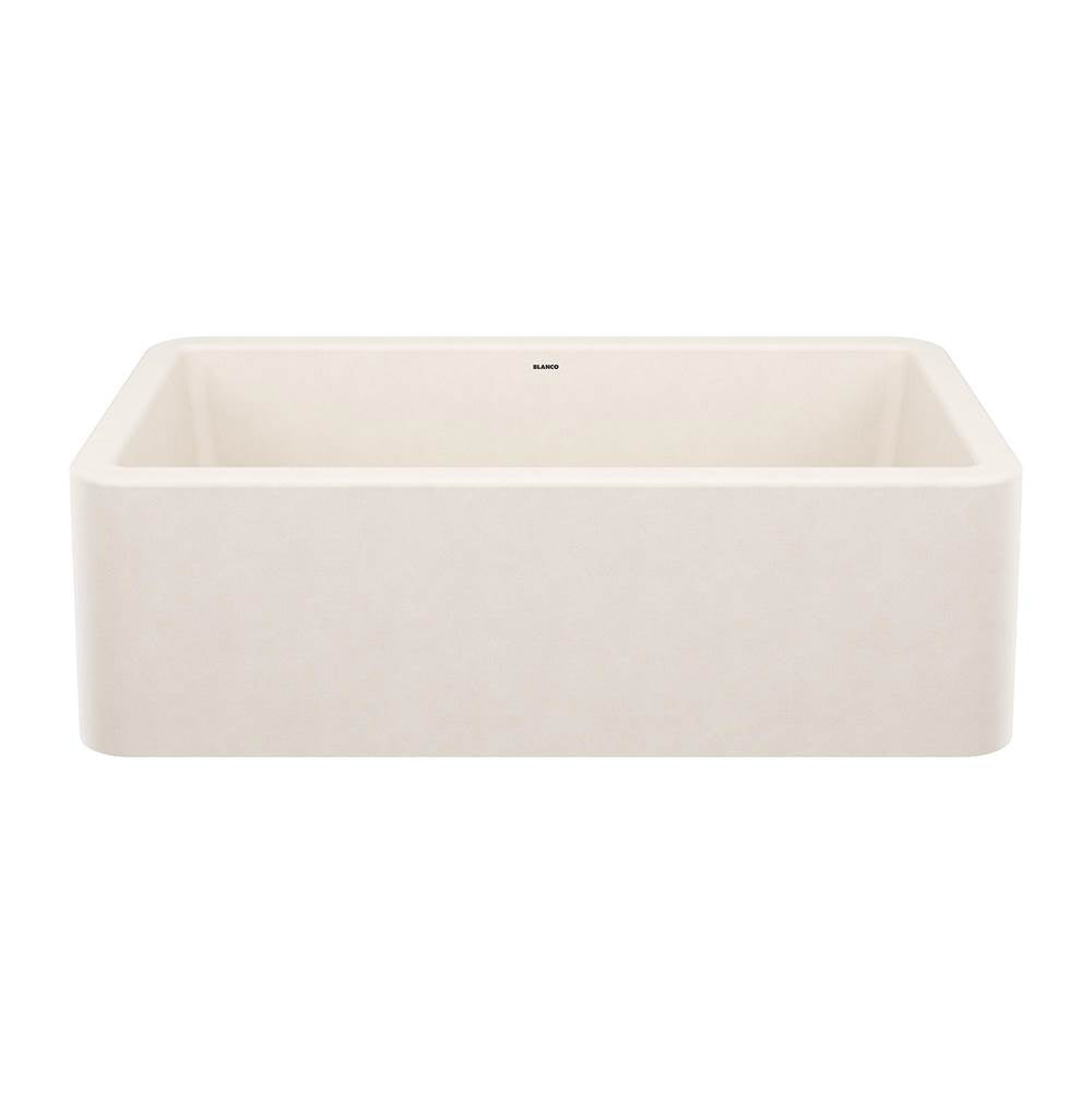 Blanco - Ikon SILGRANIT 33'' Single Bowl Apron-Front Farmhouse Sink - Soft White - Soft White