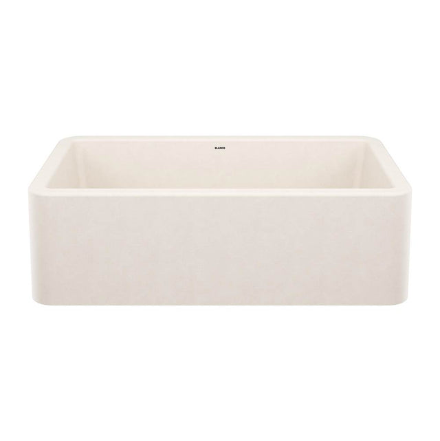 Blanco - Ikon SILGRANIT 33'' Single Bowl Apron-Front Farmhouse Sink - Soft White - Soft White
