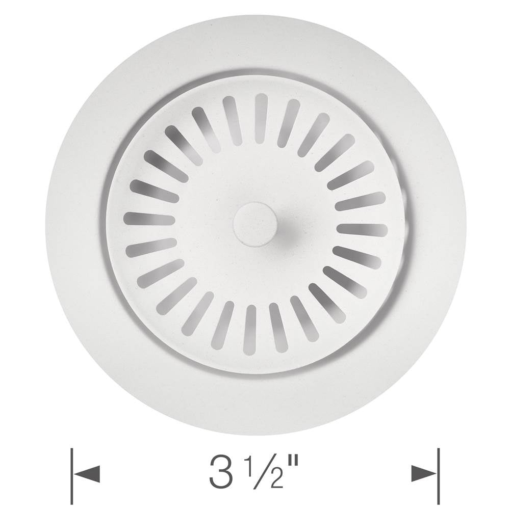 Color-Coordinated Metal Basket Strainer - White