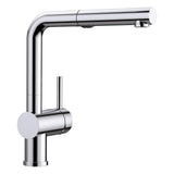 Blanco - Linus Low Arc Pull-Out Dual-Spray Kitchen Faucet - Chrome - Chrome