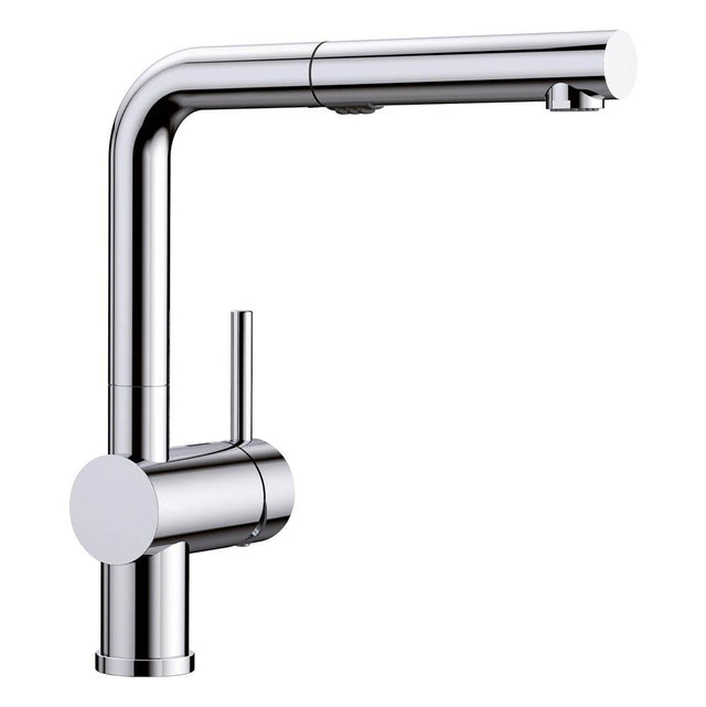 Blanco - Linus Low Arc Pull-Out Dual-Spray Kitchen Faucet - Chrome - Chrome