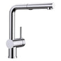 Blanco - Linus Low Arc Pull-Out Dual-Spray Kitchen Faucet - Chrome - Chrome