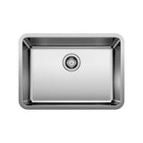 Blanco - Formera 25'' Single Bowl Undermount Stainless Steel Kitchen Sink - Satin Polish