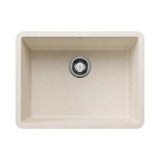 Blanco - Precis SILGRANIT 24'' Single Bowl Undermount Kitchen Sink - Soft White - Soft White