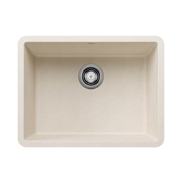 Blanco - Precis SILGRANIT 24'' Single Bowl Undermount Kitchen Sink - Soft White - Soft White