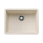 Blanco - Precis SILGRANIT 24'' Single Bowl Undermount Kitchen Sink - Soft White - Soft White
