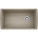 Blanco - Diamond SILGRANIT 33'' Super Single Undermount Kitchen Sink - Truffle - Truffle