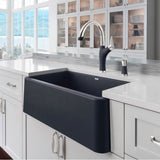 Ikon SILGRANIT 30'' Single Bowl Apron-Front Farmhouse Sink - Anthracite