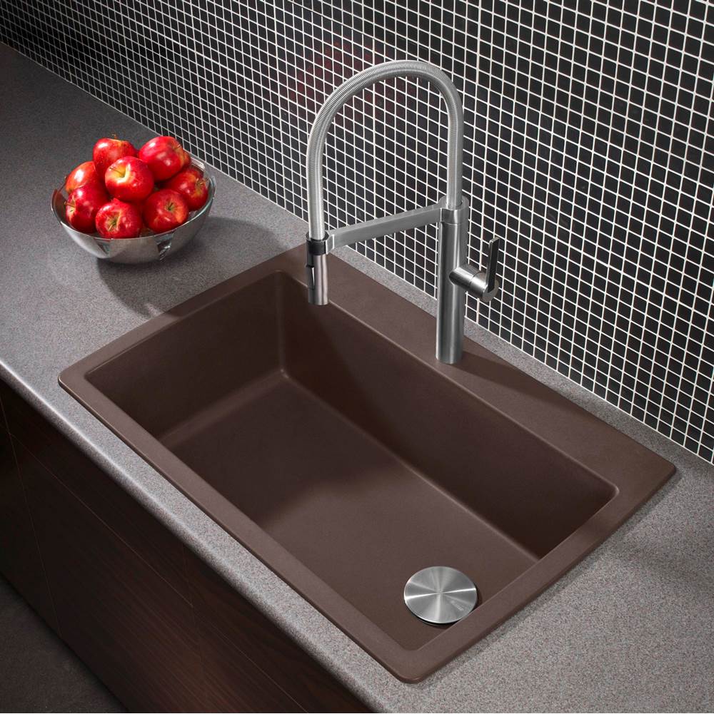 Diamond SILGRANIT 33.5'' Super Single Dual Mount Kitchen Sink - Cafe