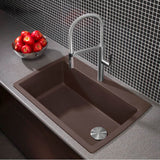 Diamond SILGRANIT 33.5'' Super Single Dual Mount Kitchen Sink - Cafe
