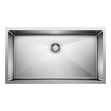 Blanco - Cuvee R15 32'' Single Bowl Undermount Stainless Steel Kitchen Sink - Satin Polish