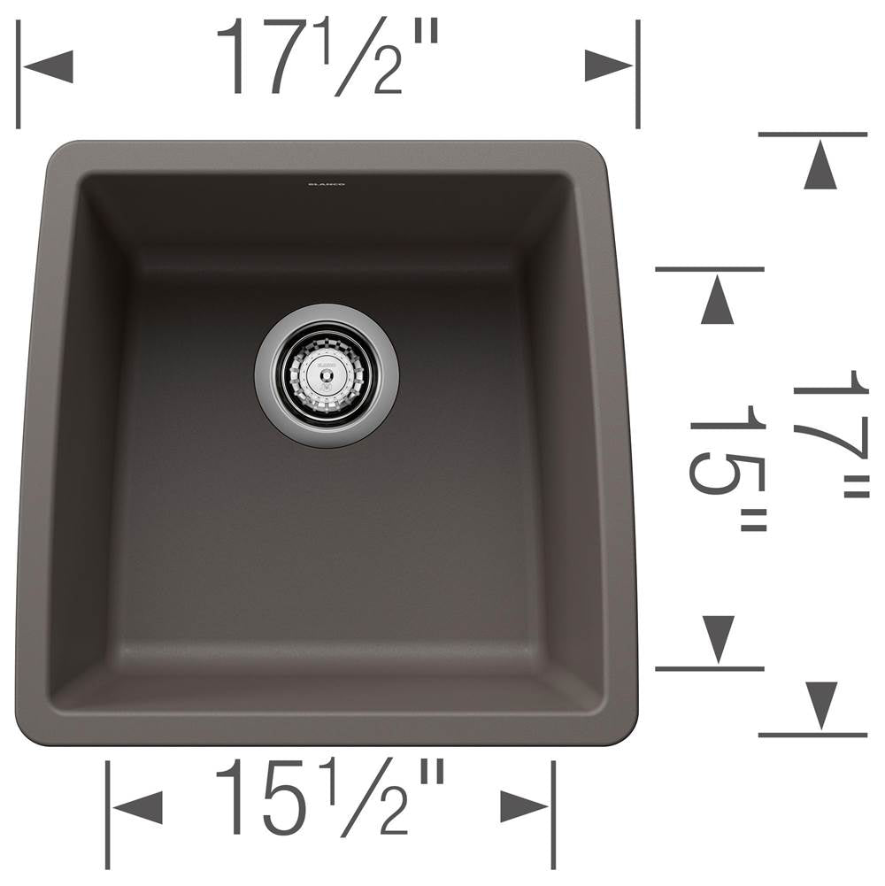 Performa SILGRANIT 17'' Undermount Bar Sink - Soft White