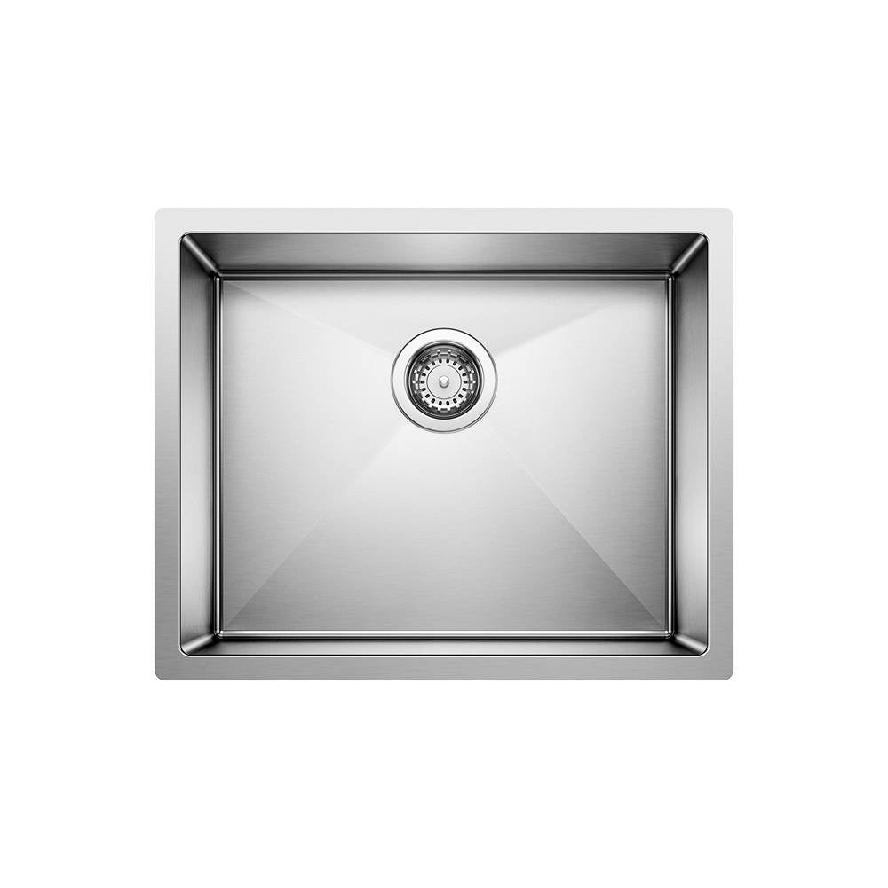 Blanco - Precision R10 22'' Single Bowl Undermount Stainless Steel Kitchen Sink - Satin Polish