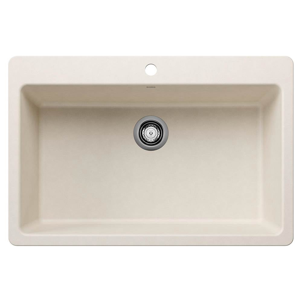 Blanco - Liven SILGRANIT 33'' Super Single Dual Mount Kitchen Sink - Soft White - Soft White