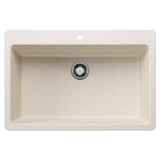 Blanco - Liven SILGRANIT 33'' Super Single Dual Mount Kitchen Sink - Soft White - Soft White