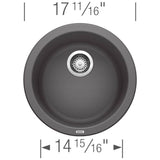 Rondo SILGRANIT 18'' Dual Mount Bar Sink - White