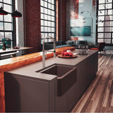 Ikon SILGRANIT 30'' Single Bowl Apron-Front Farmhouse Sink - Anthracite