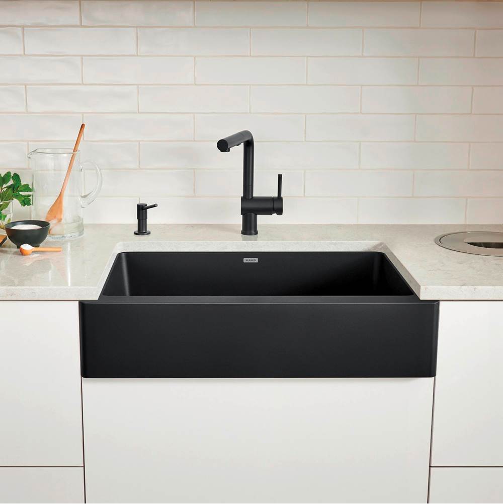 Vintera SILGRANIT 30'' Single Bowl Apron-Front Farmhouse Sink - Anthracite