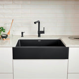 Vintera SILGRANIT 30'' Single Bowl Apron-Front Farmhouse Sink - Anthracite
