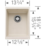 Precis SILGRANIT 13'' Undermount Bar Sink - Soft White