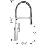 Rivana Semi-Pro Pull-Down Dual-Spray Kitchen Faucet - Chrome
