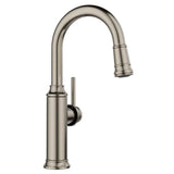 Blanco - Empressa Bar Pull-Down Stream Only 1.5 GPM - Satin Platinum - Satin Platinum