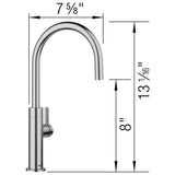 Culina II Beverage 1.5 GPM - Satin Platinum
