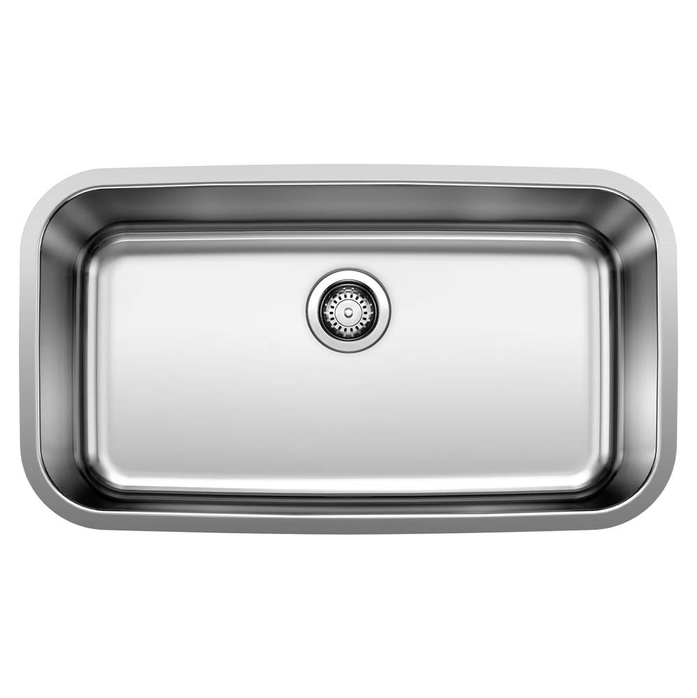 Blanco - Stellar 28'' Single Bowl Undermount Stainless Steel Kitchen Sink - Brushed