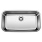 Blanco - Stellar 28'' Single Bowl Undermount Stainless Steel Kitchen Sink - Brushed