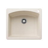 Blanco - Diamond SILGRANIT 25'' Single Bowl Dual Mount Kitchen Sink - Soft White - Soft White