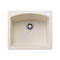 Blanco - Diamond SILGRANIT 25'' Single Bowl Dual Mount Kitchen Sink - Soft White - Soft White