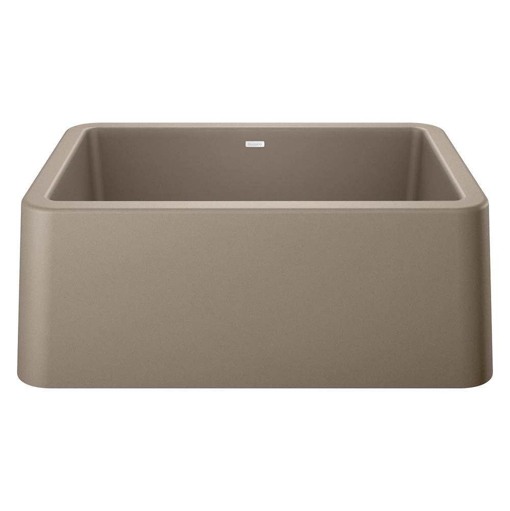 Blanco - Ikon SILGRANIT 27'' Single Bowl Apron-Front Farmhouse Sink - Truffle - Truffle