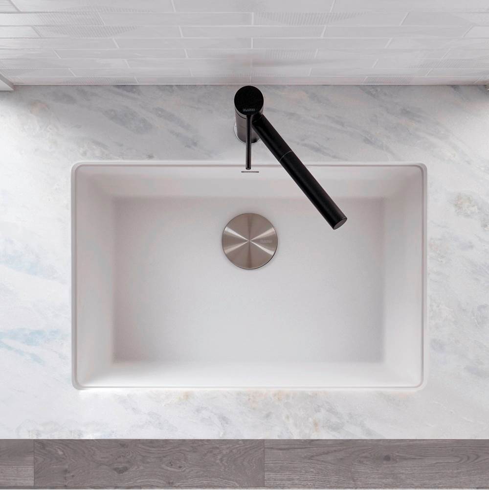 Precis SILGRANIT 27'' Single Bowl Undermount Kitchen Sink - Coal Black