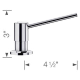 Torre Soap Dispenser - Chrome