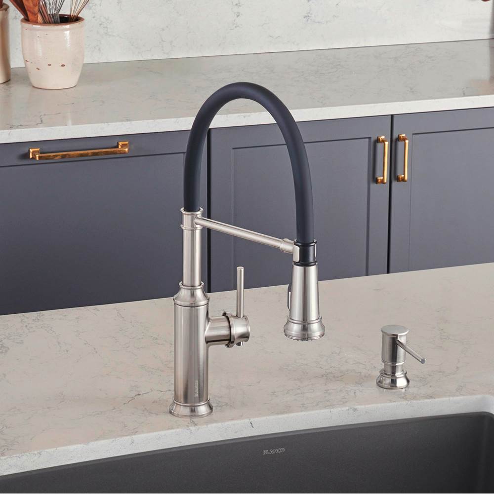 Empressa Semi-Pro Pull-Down Dual-Spray Kitchen Faucet - Chrome