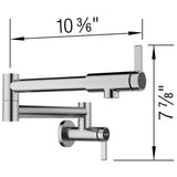 Culina II Potfiller 1.5 GPM - Satin Platinum