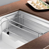 Precis Cascade SILGRANIT 29'' Single Bowl Undermount Kitchen Sink with Colander - Coal Black