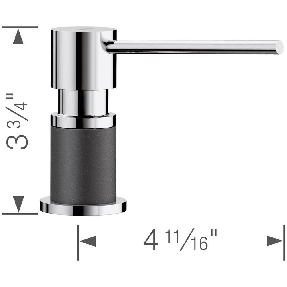 Lato Soap Dispenser - Chrome