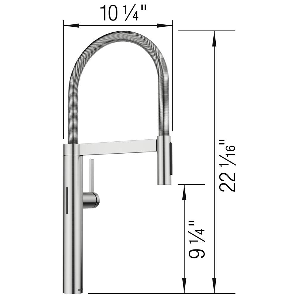 Culina II 1.5 GPM - Satin Platinum