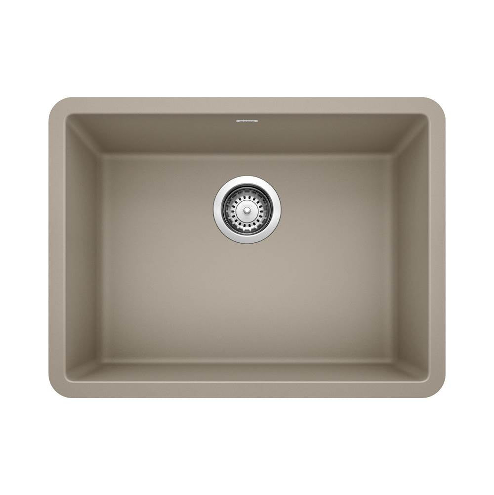 Blanco - Precis SILGRANIT 24'' Single Bowl Undermount Kitchen Sink - Truffle - Truffle