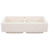 Blanco - Vintera SILGRANIT 33'' Double Bowl Apron-Front Farmhouse Sink - Soft White - Soft White