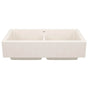 Blanco - Vintera SILGRANIT 33'' Double Bowl Apron-Front Farmhouse Sink - Soft White - Soft White