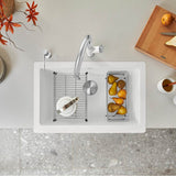 Vintera SILGRANIT 30'' Single Bowl Apron-Front Farmhouse Sink - Anthracite