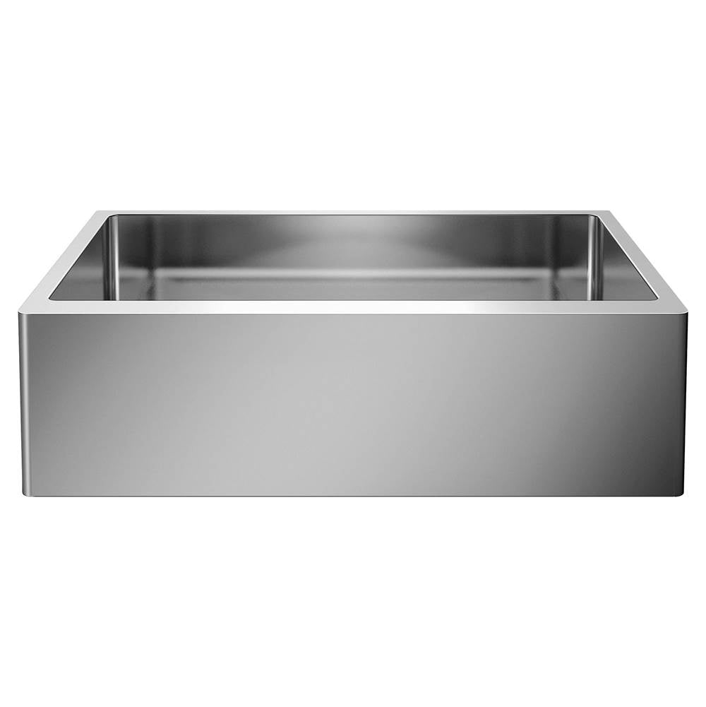 Blanco - Quatrus R15 32'' Single Bowl Apron-Front Stainless Steel Farmhouse Sink - Satin Polish