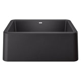 Blanco - Ikon SILGRANIT 27'' Single Bowl Apron-Front Farmhouse Sink - Anthracite - Anthracite