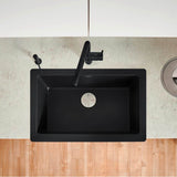 Vintera SILGRANIT 30'' Single Bowl Apron-Front Farmhouse Sink - Anthracite