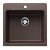 Blanco - Liven SILGRANIT 21'' Single Bowl Dual Mount Kitchen Sink - Cafe - Cafe