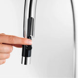 Urbena Pull-Down Dual-Spray Kitchen Faucet - Chrome