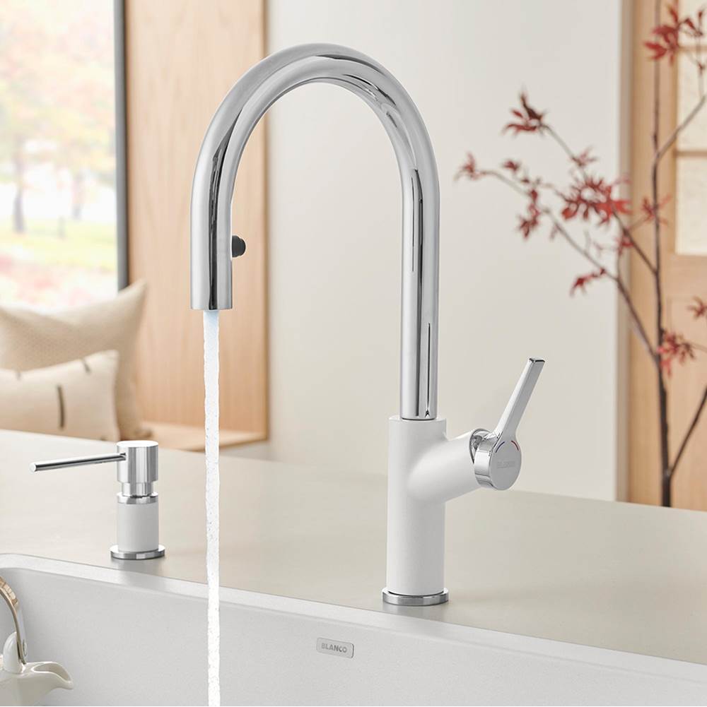 Urbena Pull-Down Dual-Spray Kitchen Faucet - Chrome